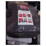 Rear Carseat Covers, Red & Black