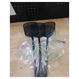MUTOOZ Fly Swatter Multi-pacl Manual, Flexible and Heavy Duty Fly Swatters Thick Handle, Black 3 Pack - Retail: $7