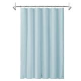 Mrs Awesome Light Blue Shower Curtain Liner with 3 Magnets, 72x72 Premium Flexible Sturdy Plastic Shower Curtain for Bathroom Lightweight and Waterproof, Light Blue - Retail: $8