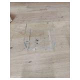 Acrylic Sticky Note Holder, 3 x 3 Crystal Clear Acrylic Notepad Holder Sticky Note Dispenser for Dorm Room and Office Desk Organizer - Retail: $10