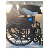 Medline Standard Wheelchair - Black - Retail: $100