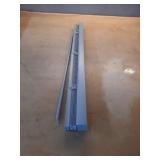 31\"x36\" Chicology Light Filtering Vinyl Mini Blind Gray
