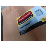 Rubbermaid Commercial Products 1961682 Configure Waste Receptacle Recycling Can, 45 gal, Grey  - Retail: $1,787