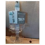 Two Tier Large Aluminum Shower Caddy with Clear Baskets White - Bath Bliss: Rustproof Hanging Organizer, Bathroom Rack
