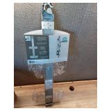 Two Tier Large Aluminum Shower Caddy with Clear Baskets White - Bath Bliss: Rustproof Hanging Organizer, Bathroom Rack