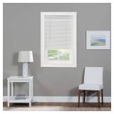 Achim GII Morningstar Indoor Cordless Vinyl Light Filtering Window Mini Blind  Pearl White  64  L x 27  W