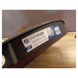 Everflow PWHP22 Plastic Water Heater Drain Pan with 1 in. - 1-1/2 in. PVC Fitting, 22 in. Diameter Black -