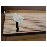 Signature Design by Ashley Wooden Mattress Support Bunkie Board Roll Slat with Nylon Cord  Full  Beige - Retail: $61