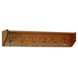Luggage Pros 37" Hat & Coat Rack with 6 Nickel Hooks - Retail: $101