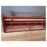 Luggage Pros 37" Hat & Coat Rack with 6 Nickel Hooks - Retail: $101