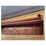 Luggage Pros 37" Hat & Coat Rack with 6 Nickel Hooks - Retail: $101