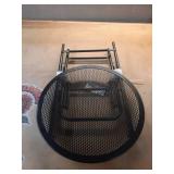 18\" Metal Mesh Patio Accent Table Black - Room Essentials