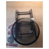 18\" Metal Mesh Patio Accent Table Black - Room Essentials - Retail: $40