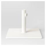 25lbs Steel Square Outdoor Patio Market Umbrella Bases White - Room Essentials