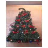 Collections Etc Lighted Christmas Wall Tree