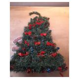 Collections Etc Lighted Christmas Wall Tree