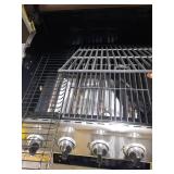 5-Burner Propane Gas Grill in Stainless Steel with Side Burner and Condiment Rack - Retail: $249