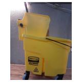 WaveBrake 35 Qt. 2.0 Side-Press Mop Bucket with Drain, Yellow - Retail: $96