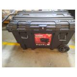 36.5 in. Black Heavy Duty Large Rolling Toolbox with Tool Tray and Keyed Lock - Retail: $100