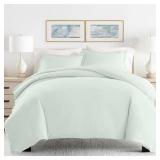 Linen Market Premium Ultra Soft 3 Piece Duvet Cover Set Full/Queen Mint