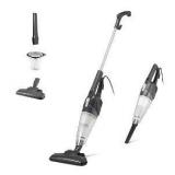 Amazon Basics 2-in-1 Corded Stick Vacuum Cleaner, Convertible to Handheld, Lightweight (3.9 LBS), with Washable HEPA Filter, Crevice Tools, 0.5L Dust Cup, 19.7-Ft Cord, 300W, Black