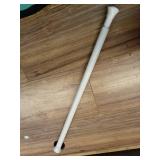 Amazon Basics Tension Curtain Rod, Adjustable 24-36\" Width - White, Classic Finial