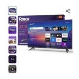 Roku Smart TV 2025  32-Inch Select Series, 1080p Full HD TV  Roku TV with Voice Remote Flat Screen LED Television with Wi-Fi for Streaming (BROKEN SCREEN/MISSING CONTROL)- Retail: $140