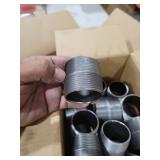 1 1/2 x close imp blk steel nipple 100pcs
