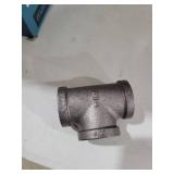 PIPE DECOR Tee Fitting, 3/4 Inch, Black Malleable Iron, 70pcs.