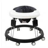 Quocdiog Baby Walker,Foldable Multi-Function Anti-Rollover Toddler Walker,Suitable for All Terrains for Babies Boys and Girls 6-18Months 9 Heights Adjustable(Black