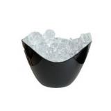 Insulated Ice Bucket for Parties 8L, Large Champagne Bucket for Cocktail Bar, Acrylic Ice Bucket (Black)