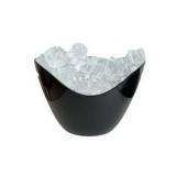 Insulated Ice Bucket for Parties 8L, Large Champagne Bucket for Cocktail Bar, Acrylic Ice Bucket (Black)