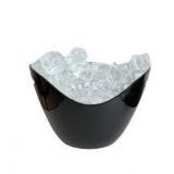 Insulated Ice Bucket for Parties 8L, Large Champagne Bucket for Cocktail Bar, Acrylic Ice Bucket (Black)