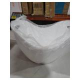 Insulated Ice Bucket for Parties 8L, Large Champagne Bucket for Cocktail Bar, Acrylic Ice Tub White
