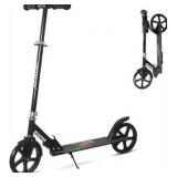 Nattork Scooter for Kids 8-12, Teens and Adults- Adjustable Height Folding Kick Scooter with Large Sturdy Wheels for a Smooth Ride, Lightweight, Anti-Shock Suspension for Boys and Girls
