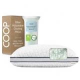 Coop Home Goods Eden Bed Pillow Queen Size for Sleeping on Back, Stomach and Side Sleeper- Medium Soft Memory Foam Cooling Gel - CertiPUR-US/GREENGUARD Gold