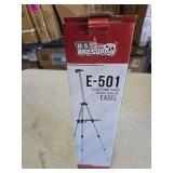 U.S. Art Supply 66\" Silver Metal Tripod Easel Display - Adjustable 18\"- 5.5