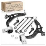 A-Premium Set of 8, Front Lower Control Arm, Sway Bar Link, Inner Outer Tie Rod End, Compatible with Ford Explorer 2011-2017, Police Interceptor Utility 2013-2016