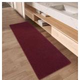 Upgraded Waffle Runner Rug Super Absorbent Non Slip Bath Mats for Bathroom Machine Washable Bathroom Runner Rug with Tassels, Ideal for Hallway Bedroom Laundry Room, 2