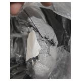 Heavy Duty Poly Tarp - 18  x 24  - 10 Mil Thick Waterproof  UV Blocking Protective Cover - Reversible Silver and Black - Laminated Coating - Rustproof Grommets - by Xpose Safety