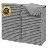 Grey Microfiber Cleaning Cloth, Pack of 50