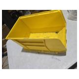 Plastic Stackable Storage Bin and Hanging Container (Yellow, 1 Pack