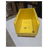 Plastic Stackable Storage Bin and Hanging Container (Yellow, 1 Pack