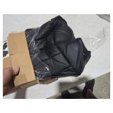 CAR PASS Faux Leather Car Seat Covers Front Seats Only, 3D Foam Support Car Seat Covers, Universal fit for Trucks Vans SUVs Sedans Automotive Comfortable, Airbag Compatible 2 Pieces Front Solid Black