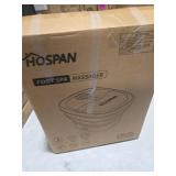 HOSPAN Collapsible Foot Spa Electric Rotary Massage, Foot Bath with Heat, Bubble, Remote, and 24 Motorized Shiatsu Massage Balls. Pedicure Foot Spa for Feet Stress Relief - FS02A