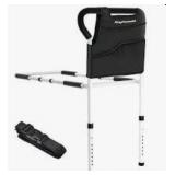 KingPavonini Safety Bed Rails for Elderly Adults - Large Mobility Assistant Bar with Free Storage Bag and Fixing Strap, Support Up to 400lbs
