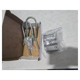 LONFFERY U Bolts Kit Fit for 2-3/8\" 3500lb Round Axle, 5-1/2\" Long U-Bolts, U-Bolt Plates for 1-3/4\" or 2\", 1/2-20 Hex Nuts