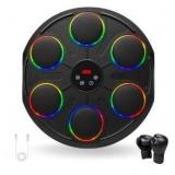 Smart Music Boxing Machine for Adults | Wall-Mounted Bluetooth Punching Pad with Lights, 12 Modes & Speeds, Adjustable Height, Gloves Included Home Fitness for Adults & Teens