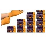 Inspire HEAVY DUTY ORIGINAL Stretch Nitrile Black Gloves Disposable Latex Free | Food, Mechanic, 6mil Black or 8 Mil Orange