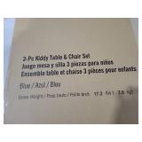 Baby Relax Hunter 3-Piece Kiddy Table & Chair Kids Set  Blue / White